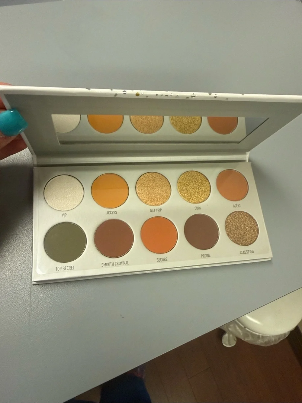 Morphe Jaclyn Hill Eyeshadow Palette - White with Silver & Gold Accents BNWOT